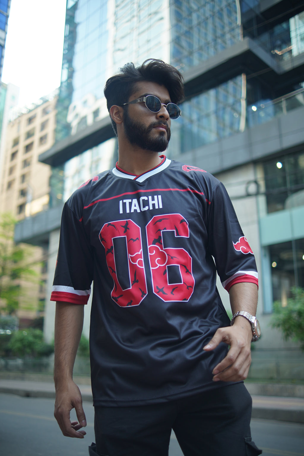 Itachi Uchiha | Premium Anime Jersey – Oversized Streetwear