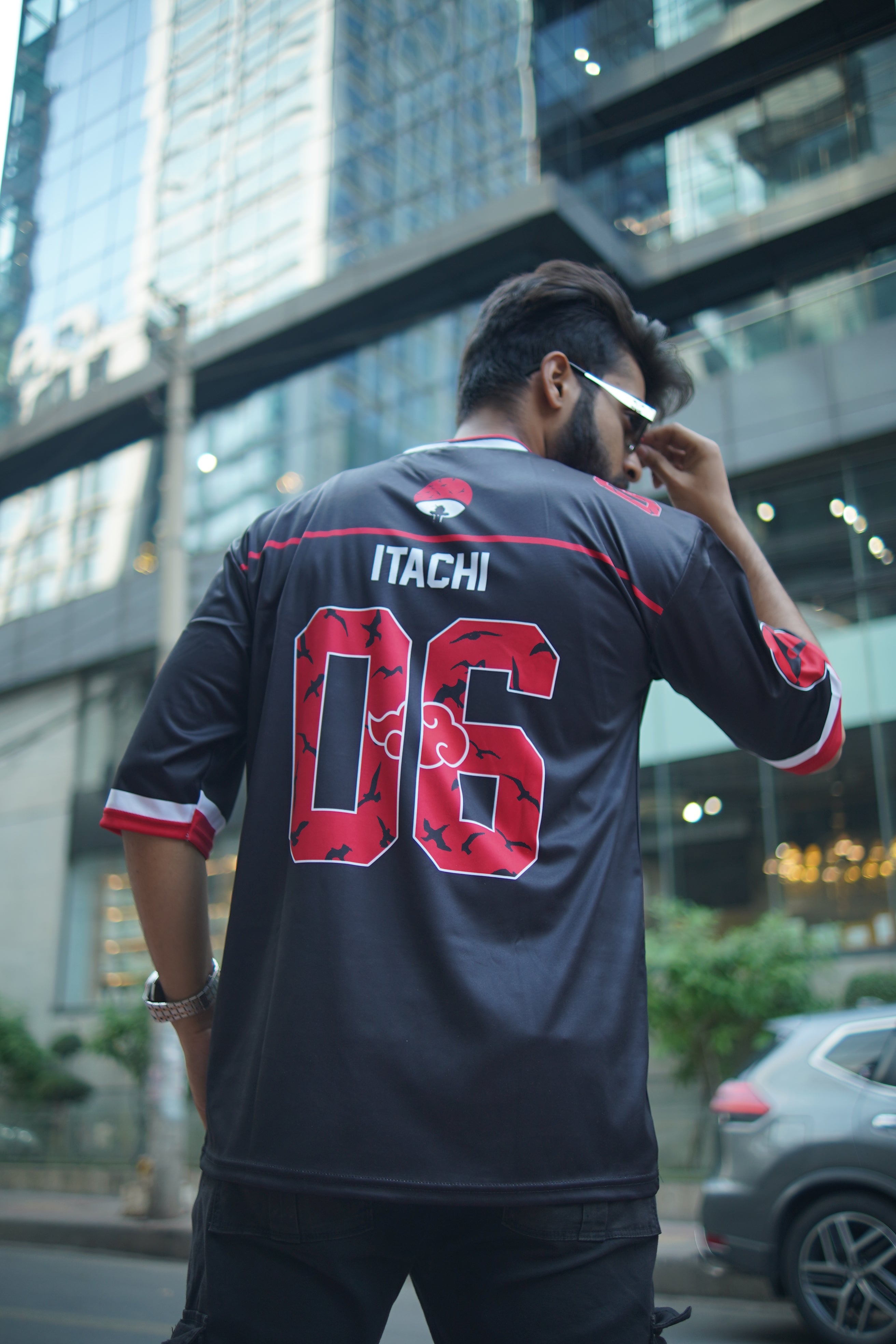 Itachi Uchiha | Premium Anime Jersey – Oversized Streetwear