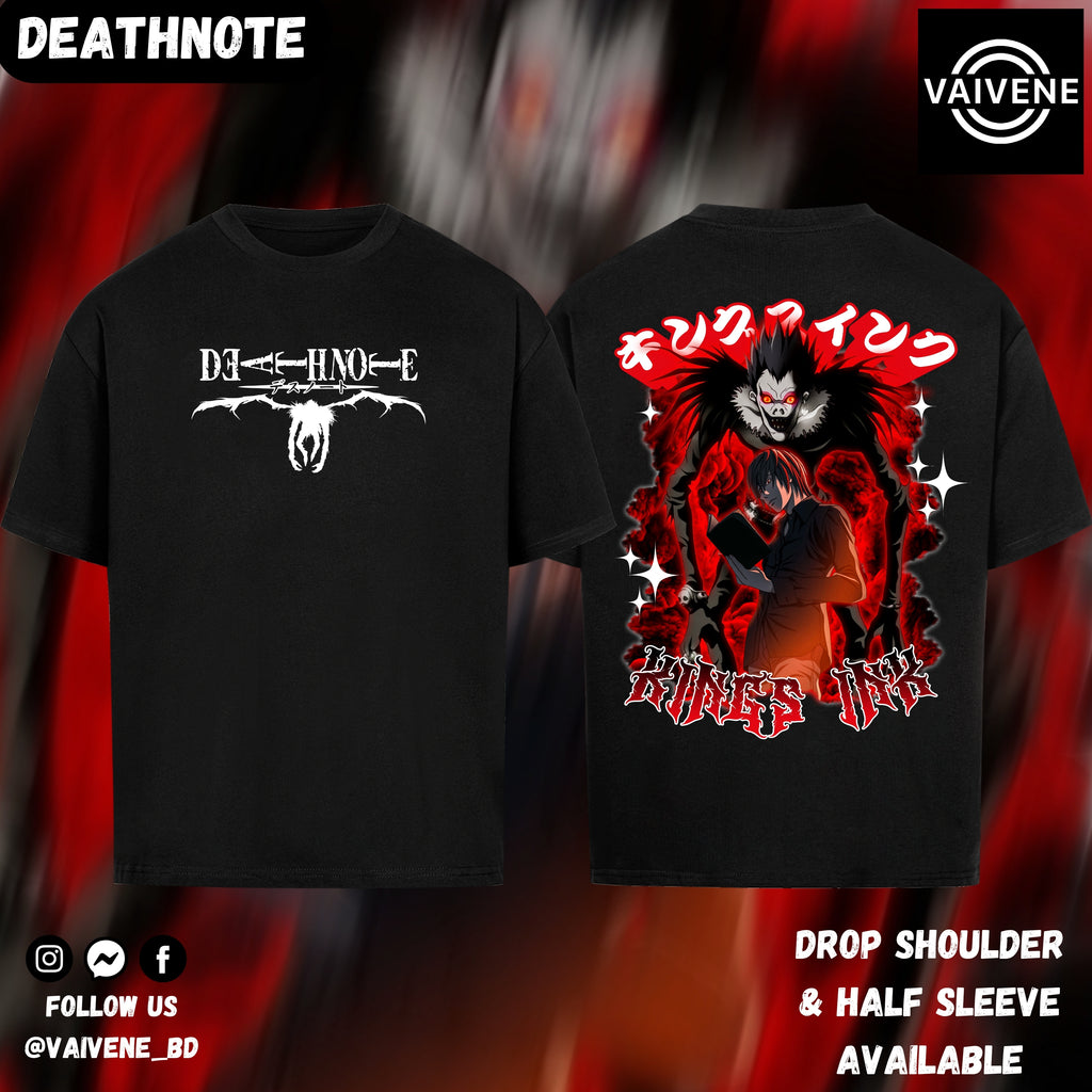 Death Note | Oversized Drop Shoulder / Half Sleeve T-shirt