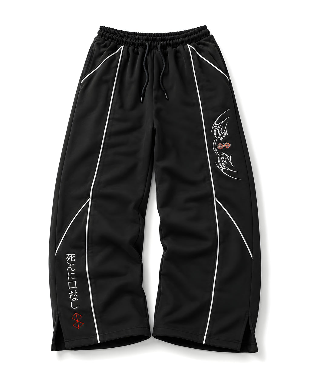 Berserk Baggy Joggers – Premium Oversized Streetwear Sweatpants | Embroidered Anime Pants