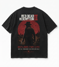 Red Dead Redemption 2 Inspired Oversized Tee | Premium Gaming Drop Shoulder