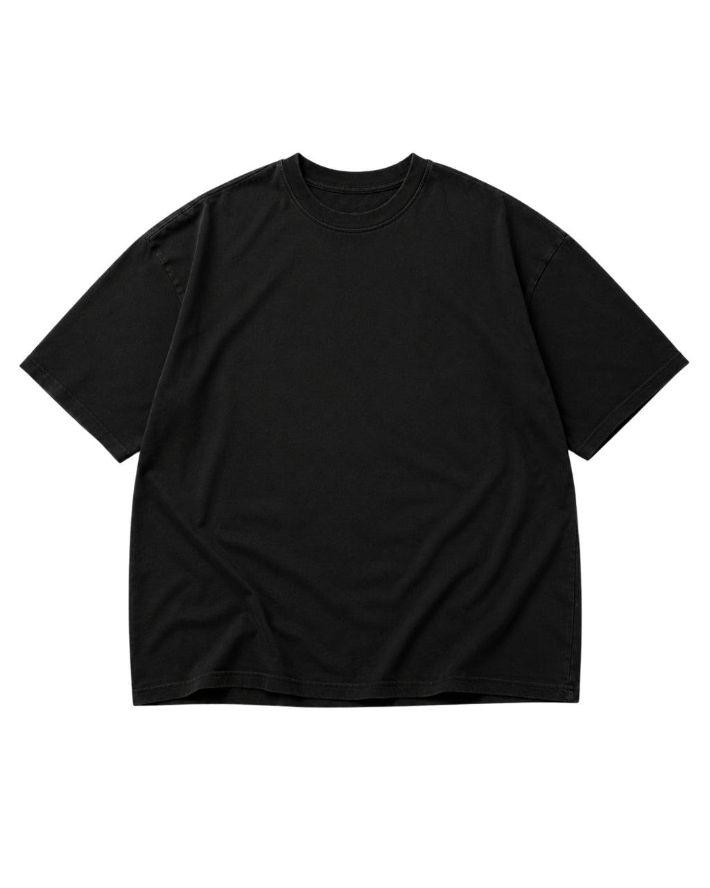 Black Oversized Solid Drop Shoulder T-Shirt | Premium 230 GSM Rare Interlock Cotton