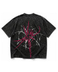 Spider-Inspired | Acid Wash Oversized Drop Shoulder T-Shirt | Premium Streetwear