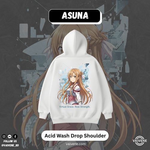 Asuna – Sword Art Online Oversized Drop Hoodie | White Edition